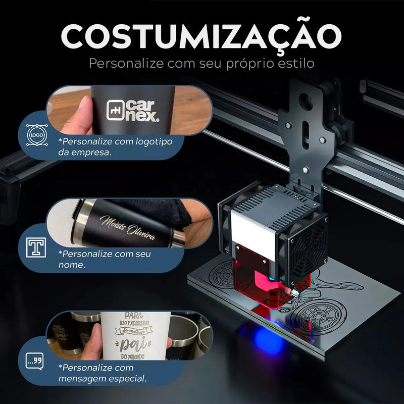 Copos Térmico Cuia 360ml Personalizado C/ Nome Logo