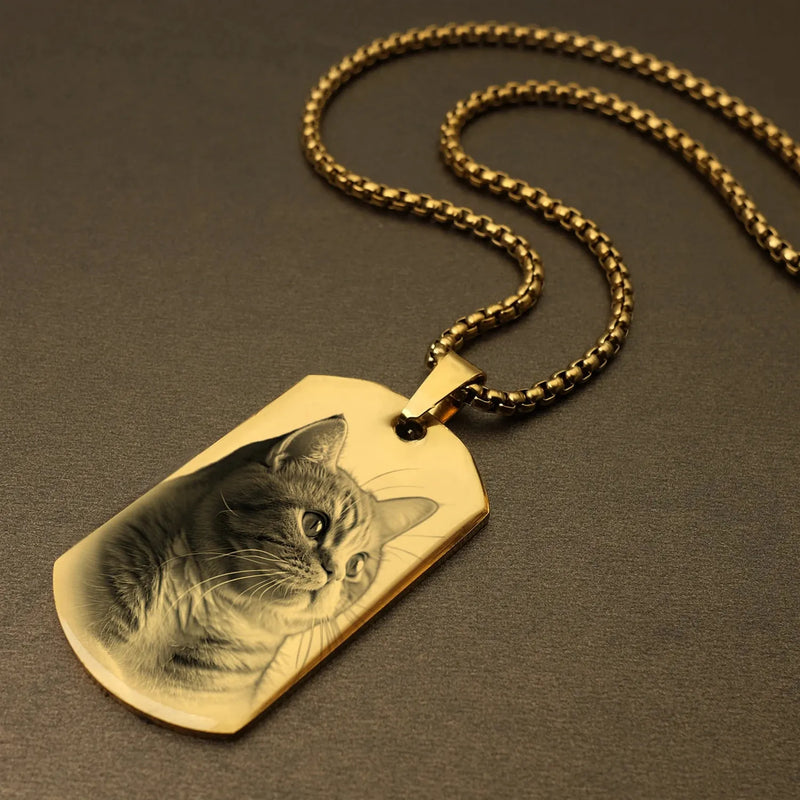 Colar Personalizado com Foto + Texto - Personalização Grátis!! Promoção de Fim de Ano